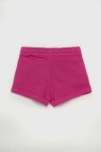 Дитячі бавовняні шорти United Colors of Benetton колір рожевий однотонні регульована талія (3234439) Дитячі бавовняні шорти United Colors of Benetton колір рожевий однотонні регульована талія (3234439)
