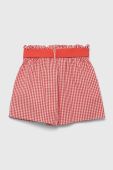 Дитячі бавовняні шорти United Colors of Benetton колір червоний візерунок регульована талія