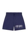 Дитячі бавовняні шорти Kenzo Kids з аплікацією регульована талія колір блакитний Дитячі бавовняні шорти Kenzo Kids з аплікацією регульована талія колір блакитний