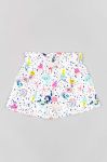 Бавовняні дитячі шорти zippy колір білий візерунок