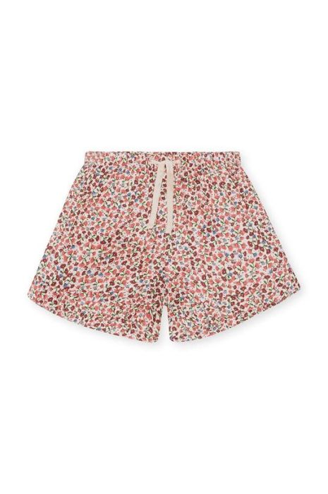 Дитячі бавовняні шорти Konges Sl?jd колір рожевий візерунок