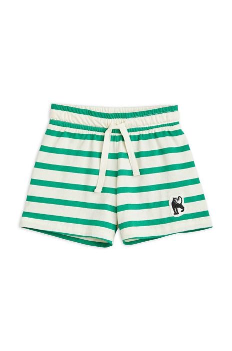 Дитячі бавовняні шорти Mini Rodini колір зелений візерунок Дитячі бавовняні шорти Mini Rodini колір зелений візерунок