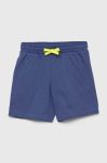 Дитячі шорти United Colors of Benetton з принтом регульована талія колір блакитний