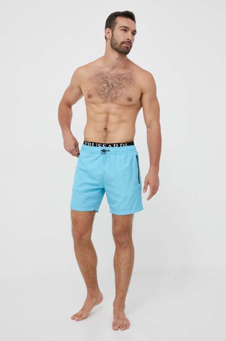 Купальні шорти Trussardi колір блакитний (3285879) Купальні шорти Trussardi колір блакитний (3285879)