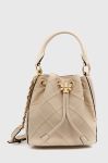 Шкіряна сумочка Tory Burch колір бежевий (2924126)