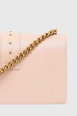 Шкіряна сумочка Pinko колір рожевий (2920137)