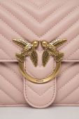 Шкіряна сумочка Pinko колір рожевий (2930004)