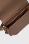 Шкіряна сумочка Pinko колір бежевий (3501994)