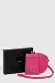 Шкіряний чохол на банківські карти Pinko колір фіолетовий (2917722)