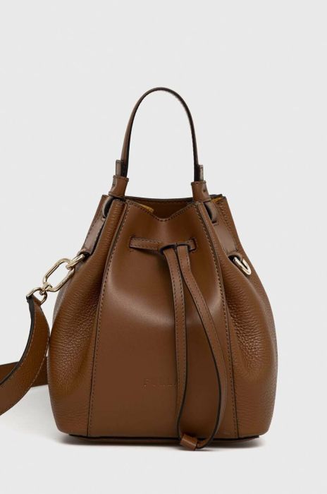 Шкіряна сумочка Furla Miastella колір коричневий Шкіряна сумочка Furla Miastella колір коричневий