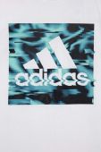 Дитяча бавовняна футболка adidas колір білий з принтом (2932219) Дитяча бавовняна футболка adidas колір білий з принтом (2932219)