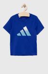 Дитяча футболка adidas B TI TEE колір синій з принтом Дитяча футболка adidas B TI TEE колір синій з принтом