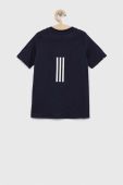 Дитяча бавовняна футболка adidas B D4GMDY колір синій однотонна Дитяча бавовняна футболка adidas B D4GMDY колір синій однотонна