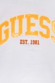 Дитяча бавовняна футболка Guess колір білий візерунок (2883343)