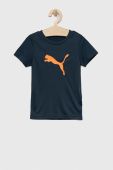 Дитяча футболка Puma ACTIVE SPORTS Poly Cat Tee B з принтом колір блакитний Дитяча футболка Puma ACTIVE SPORTS Poly Cat Tee B з принтом колір блакитний