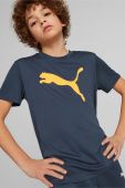 Дитяча футболка Puma ACTIVE SPORTS Poly Cat Tee B з принтом колір блакитний Дитяча футболка Puma ACTIVE SPORTS Poly Cat Tee B з принтом колір блакитний