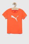 Дитяча футболка Puma ACTIVE SPORTS Poly Cat Tee B колір помаранчевий з принтом Дитяча футболка Puma ACTIVE SPORTS Poly Cat Tee B колір помаранчевий з принтом