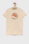 Дитяча бавовняна футболка Pepe Jeans колір бежевий з принтом (3151838) Дитяча бавовняна футболка Pepe Jeans колір бежевий з принтом (3151838)