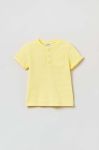 Бавовняна футболка для немовлят OVS колір жовтий однотонний