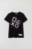 Дитяча бавовняна футболка OVS колір чорний з принтом (3129434)