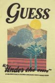 Дитяча бавовняна футболка Guess колір зелений з принтом (3046515) Дитяча бавовняна футболка Guess колір зелений з принтом (3046515)