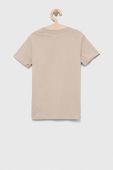 Дитяча бавовняна футболка Guess колір бежевий з принтом (3015521) Дитяча бавовняна футболка Guess колір бежевий з принтом (3015521)
