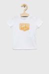Дитяча бавовняна футболка Guess колір білий з принтом (3133434) Дитяча бавовняна футболка Guess колір білий з принтом (3133434)