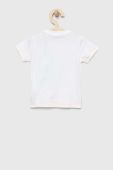 Дитяча бавовняна футболка Guess колір білий з принтом (3137012)