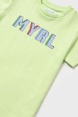 Дитяча бавовняна футболка Mayoral колір зелений з принтом (2936400) Дитяча бавовняна футболка Mayoral колір зелений з принтом (2936400)