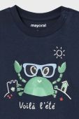 Бавовняна футболка для немовлят Mayoral колір синій з принтом (2936563) Бавовняна футболка для немовлят Mayoral колір синій з принтом (2936563)
