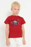 Дитяча бавовняна футболка Mayoral колір червоний з принтом (2936684) Дитяча бавовняна футболка Mayoral колір червоний з принтом (2936684)