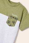 Дитяча бавовняна футболка Mayoral колір зелений з принтом (2936755) Дитяча бавовняна футболка Mayoral колір зелений з принтом (2936755)