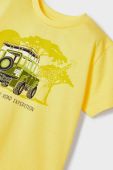 Дитяча бавовняна футболка Mayoral колір жовтий з принтом (2932365) Дитяча бавовняна футболка Mayoral колір жовтий з принтом (2932365)