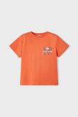 Дитяча бавовняна футболка Mayoral колір помаранчевий з принтом (2940340)
