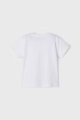 Дитяча бавовняна футболка Mayoral колір білий з принтом (2940395)