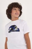 Дитяча бавовняна футболка Mayoral колір білий з принтом (2940588) Дитяча бавовняна футболка Mayoral колір білий з принтом (2940588)