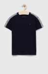 Дитяча бавовняна футболка Tommy Hilfiger колір синій з принтом (3133463) Дитяча бавовняна футболка Tommy Hilfiger колір синій з принтом (3133463)