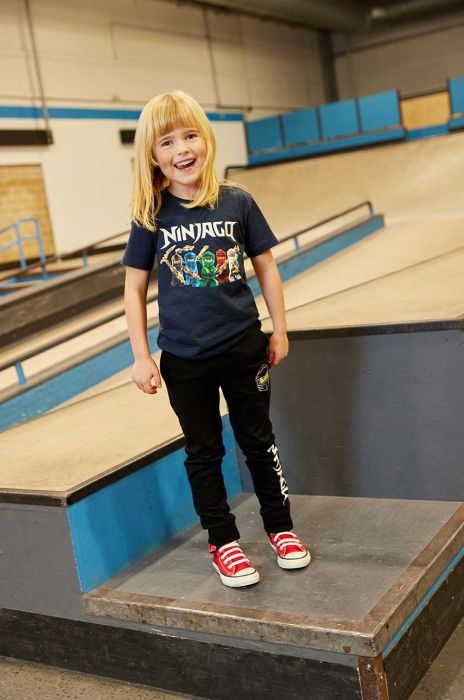 Дитяча бавовняна футболка Lego x Ninjago колір синій Дитяча бавовняна футболка Lego x Ninjago колір синій