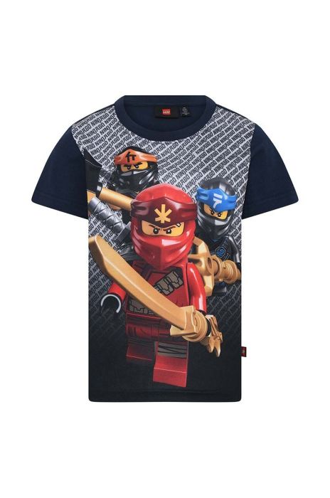 Дитяча футболка Lego колір синій з принтом (3124398) Дитяча футболка Lego колір синій з принтом (3124398)