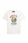 Дитяча футболка Polo Ralph Lauren колір бежевий з принтом (3046633) Дитяча футболка Polo Ralph Lauren колір бежевий з принтом (3046633)