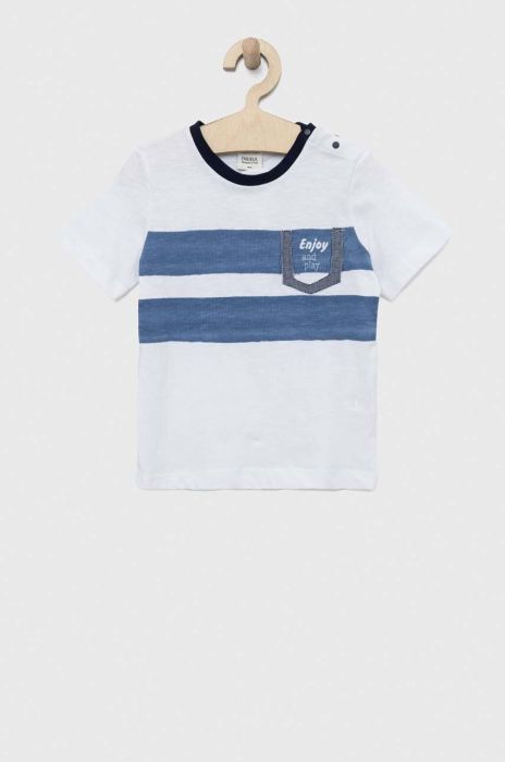 Бавовняна футболка для немовлят Birba&Trybeyond візерунок колір блакитний Бавовняна футболка для немовлят Birba&Trybeyond візерунок колір блакитний