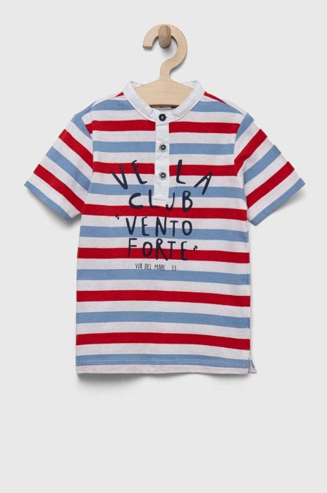 Бавовняна футболка для немовлят Birba&Trybeyond колір білий візерунок (3205221) Бавовняна футболка для немовлят Birba&Trybeyond колір білий візерунок (3205221)