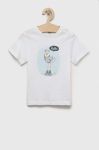 Дитяча бавовняна футболка Birba&Trybeyond колір білий з принтом (3205225)