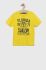 Дитяча бавовняна футболка Birba&Trybeyond колір жовтий з принтом (3218393)