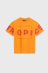 Дитяча бавовняна футболка Mayoral колір помаранчевий з принтом (3046680) Дитяча бавовняна футболка Mayoral колір помаранчевий з принтом (3046680)
