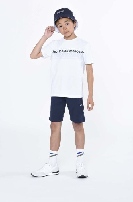Дитяча футболка BOSS колір білий з принтом (3072067) Дитяча футболка BOSS колір білий з принтом (3072067)