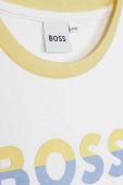 Дитяча бавовняна футболка BOSS колір білий з принтом (3058978) Дитяча бавовняна футболка BOSS колір білий з принтом (3058978)