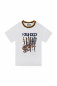 Дитяча бавовняна футболка Kenzo Kids колір білий (3053995)