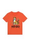 Дитяча бавовняна футболка Kenzo Kids колір помаранчевий з принтом (3075475) Дитяча бавовняна футболка Kenzo Kids колір помаранчевий з принтом (3075475)