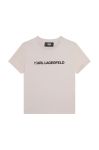 Дитяча бавовняна футболка Karl Lagerfeld колір бежевий з принтом (3072161) Дитяча бавовняна футболка Karl Lagerfeld колір бежевий з принтом (3072161)